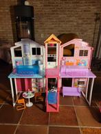 Inklapbaar Barbiehuis met Meubels, Ophalen, Gebruikt, Poppenhuis