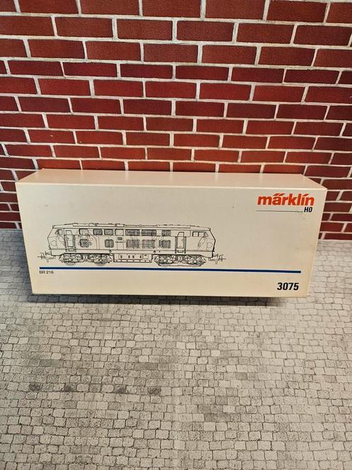 Marklin lock locomotief BR216 3075 in doos perfect, Hobby en Vrije tijd, Modeltreinen | H0, Zo goed als nieuw, Locomotief, Wisselstroom