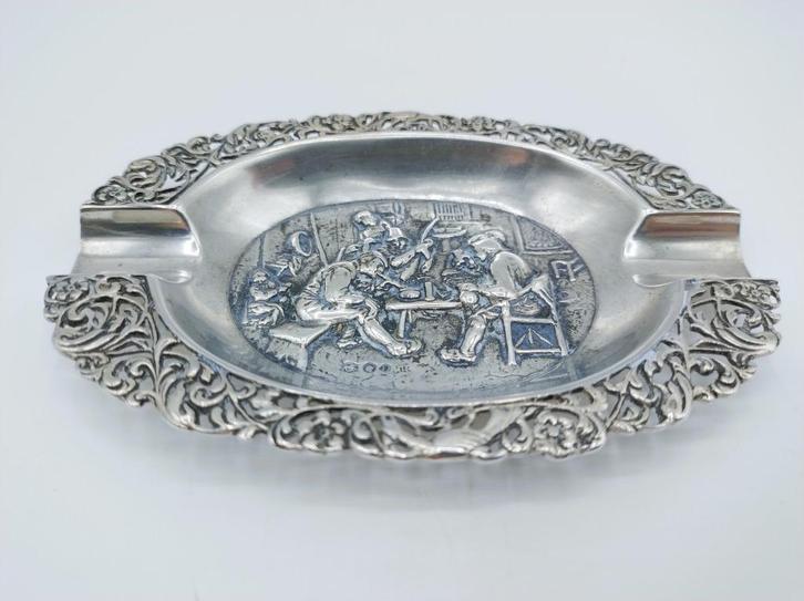 Zilveren Asbak, Hubert Hooykaas, Schoonhoven, 1955, Antiek en Kunst, Antiek | Goud en Zilver, Zilver, Verzenden