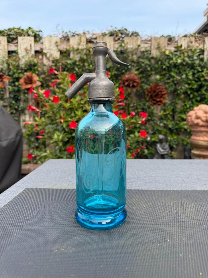 Spuitwaterfles, Spuitflessen, Spuitfles, Franse Siphon 0.25L, Antiek en Kunst, Antiek | Glas en Kristal, Ophalen of Verzenden