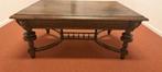 Antieke eiken salontafel – handgesneden renaissance stijl, Antiek en Kunst, Antiek | Meubels | Stoelen en Banken, Ophalen of Verzenden