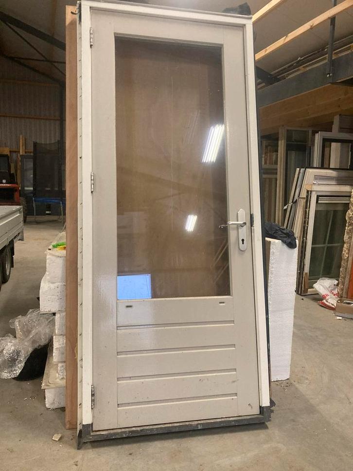 Hardhouten kozijn met 54 dikke deur 1035*2420, Tuin en Terras, Schuttingen, Zo goed als nieuw, Hout, 1 tot 2 meter, Minder dan 3 meter