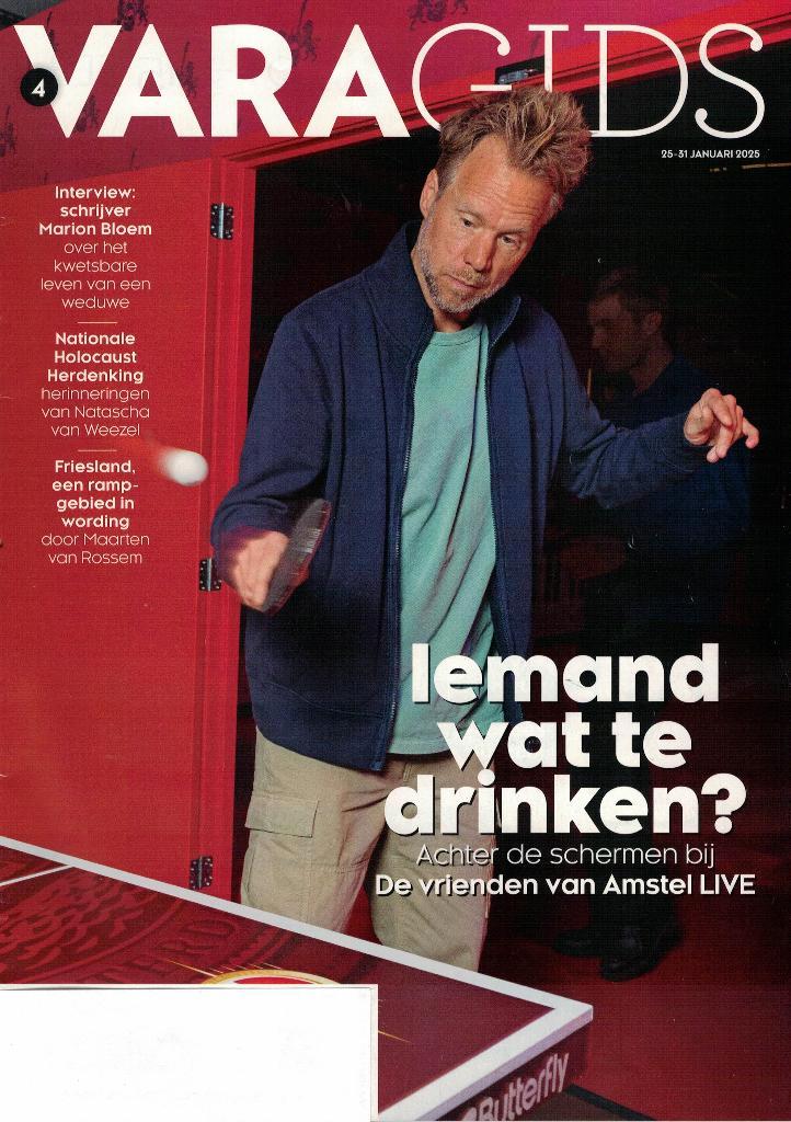 Marion Bloem in "VARA Gids" - 25 t/m 31 januari 2025., Boeken, Tijdschriften en Kranten, Zo goed als nieuw, Muziek, Film of Tv