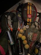 Tennis Rackets en Ballen - Complete Set, Sport en Fitness, Tennis, Gebruikt, Ophalen of Verzenden, Wilson, Racket