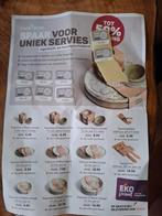 Ekoplaza Spaarzegels Servies - Vol Boekje + 2 Zegels, Ophalen of Verzenden, Winkel, Super of Benzinepomp, Zegels, Bonnen of Punten