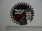 sticker oud SKODA auto race Jan Lammers F1 Zandvoort formule, Verzamelen, Verzenden, Zo goed als nieuw, Bedrijf of Vereniging