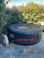 Opblaasbaar bubbelbad 1.90 m pomp en verwarming, Tuin en Terras, Bubbelbaden en Hottubs, Ophalen, Gebruikt, Pomp