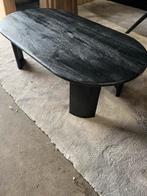 Salontafel Mangohout Zwart Ovaal 120cm, 100 tot 150 cm, Info@savoireinterior.com, Nieuw, Kerkstraat 135a