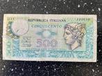 Mooi 500 Lire bankbiljet italie, Ophalen of Verzenden, Italië, Los biljet