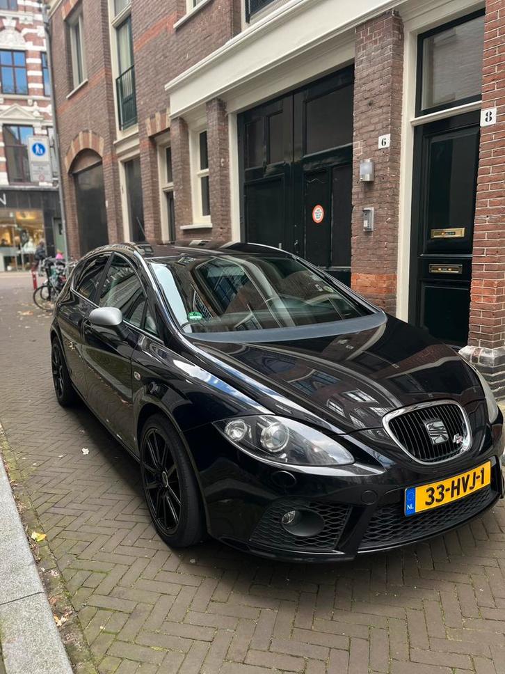 Seat Leon 2.0 Tfsi 16V 147KW 2009 Zwart, Auto's, Seat, Particulier, Leon, ABS, Adaptive Cruise Control, Airbags, Airconditioning