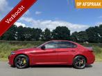 Alfa Romeo Giulia 2.0 T Veloce Q4 UNIEK Rosso Competizone, Auto's, Alfa Romeo, Zwart, 4 cilinders, 1505 kg, Leder