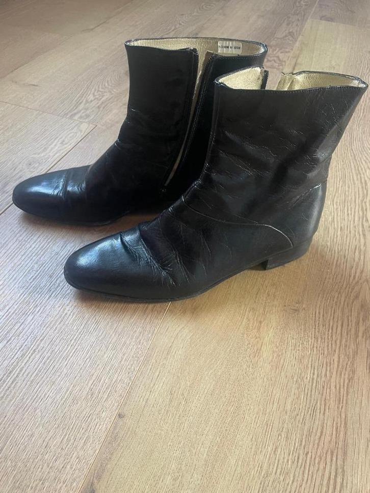 Enkel laarsjes leer zwart, Kleding | Dames, Schoenen, Zo goed als nieuw, Lage of Enkellaarzen, Zwart, Ophalen