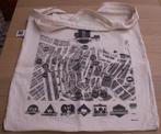 Linnen tasje met afbeelding centrum Amsterdam logo NS, Ophalen of Verzenden, Zo goed als nieuw, Trein, Overige typen