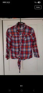 Red plaid blouse, Kleding | Dames, Blouses en Tunieken, Ophalen of Verzenden, Zo goed als nieuw, Maat 36 (S), Rood