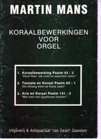 MARTIN MANS - Koraalbewerkingen voor Orgel, Muziek en Instrumenten, Orgel, Gebruikt, Verzenden, Religie en Gospel