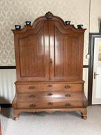 Kabinet, eiken, dubbelgebogen. 18e eeuw., Antiek en Kunst, Ophalen