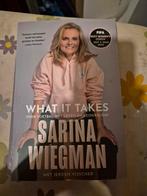 Sarina Wiegman - What It Takes, Ophalen of Verzenden, Zo goed als nieuw, Sarina Wiegman, Jeroen Visscher, Sport