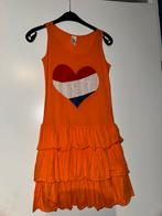 Jurk jurkje oranje 164 koningsdag, Verzenden, Zo goed als nieuw, Meisje, Jurk of Rok
