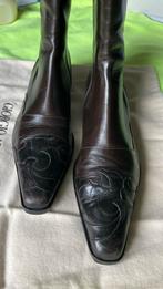 Giorgio Armani Leren Enkellaarsjes - Zo Goed Als Nieuw, Armani, Bruin, Lage of Enkellaarzen, Ophalen of Verzenden