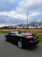 Saab 9-3 cabriolet 2.0 turbo vector automaat lpg g3, Auto's, Automaat, Beige, Cabriolet, Zwart