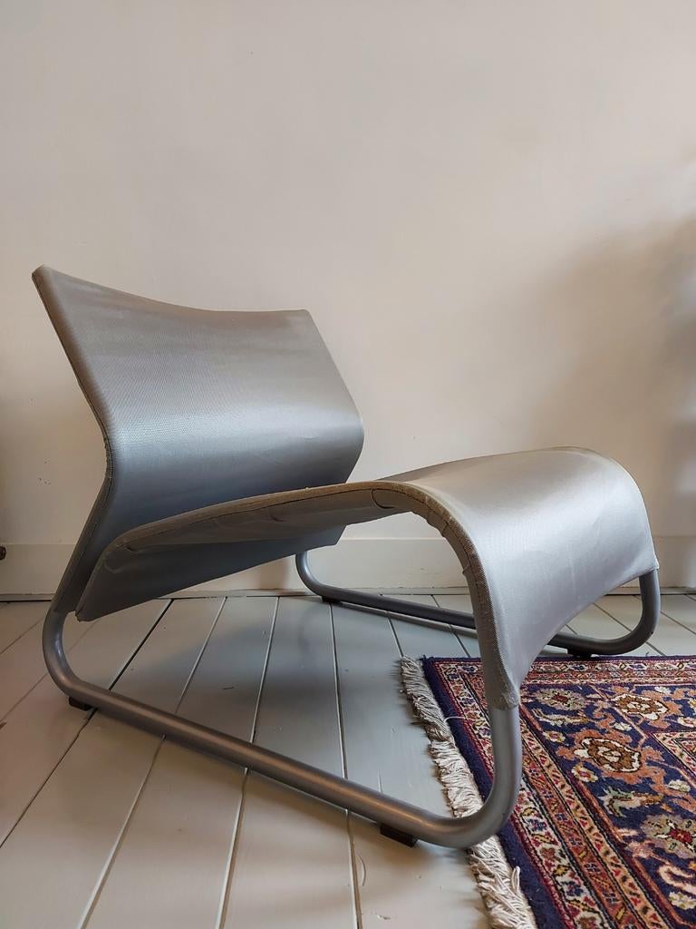 Vintage Ikea stoel Oppala fauteuil grijs, Huis en Inrichting, Fauteuils, Gebruikt, 75 tot 100 cm, Ophalen of Verzenden, Stof