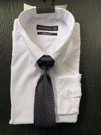 Heren wit overhemd met stropdas, Ophalen of Verzenden, Nieuw, Wit, Halswijdte 43/44 (XL)