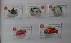 5 Postzegels Vissen Yemen 1967 Gestempeld, Ophalen, Gestempeld, Dier of Natuur