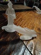 Mooie melkglazen beeldjes - Haas en Jager, Ophalen of Verzenden