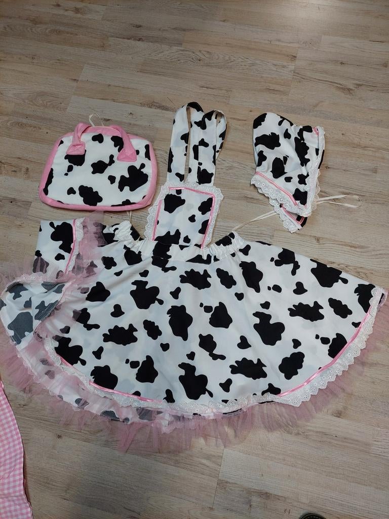 Koe meisje, Kleding | Dames, Ophalen of Verzenden, Zo goed als nieuw, Maat 46/48 (XL) of groter, Carnaval