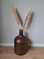 Grote bruine vaas spikkels 45 cm, Gebruikt, Overige kleuren, 50 tot 75 cm, Ophalen of Verzenden