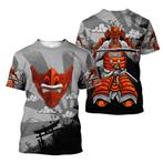Japans t-shirt 6 (heren mannen shirt samurai masker japan), Verzenden, Nieuw