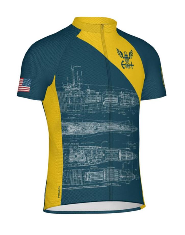 Primal wear U.S. Navy Schematic Jersey fietsshirt maat L, Fietsen en Brommers, Fietsaccessoires | Fietskleding, Nieuw, Heren, Bovenkleding