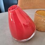 Tuimelvaasje van DutZ, design vaasje, rood, Ophalen of Verzenden, Minder dan 50 cm, Rood, Glas