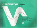 Honda CX500 parts list editie 1 (4542z), Motoren, Handleidingen en Instructieboekjes, Honda