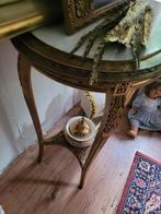 Antiek Bois doree tafeltje met marmeren blad, Antiek en Kunst, Ophalen