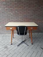 50's vintage bureau met bureaustoel retro bureau, Huis en Inrichting, Bureaus, Gebruikt, Ophalen of Verzenden, Bureau