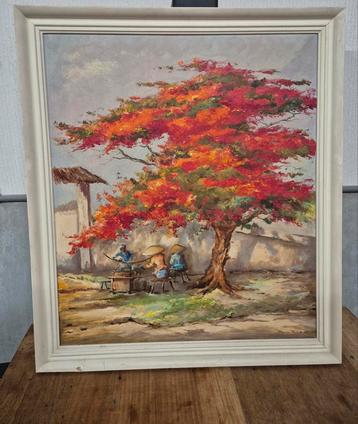Flamboyant schilderij  beschikbaar voor biedingen
