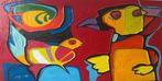 Modern acryl groot schilderij (150x75cm), Antiek en Kunst, Ophalen