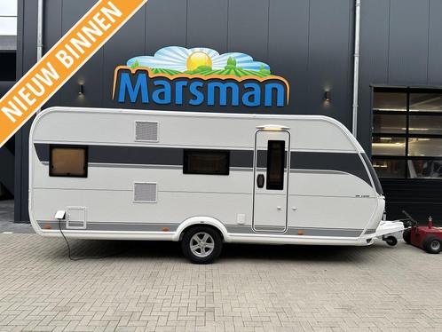 Hobby De Luxe 545 KMF Stapelbed + Douche, Caravans en Kamperen, Caravans, tot en met 6, Treinzit, Hobby, Dwarsbed, Overige, 6 tot 7 meter