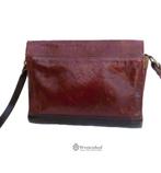 Italiaanse leren tas schoudertas 100% echt leer, Sieraden, Tassen en Uiterlijk, Tassen | Schoudertassen, Overige merken, Gebruikt