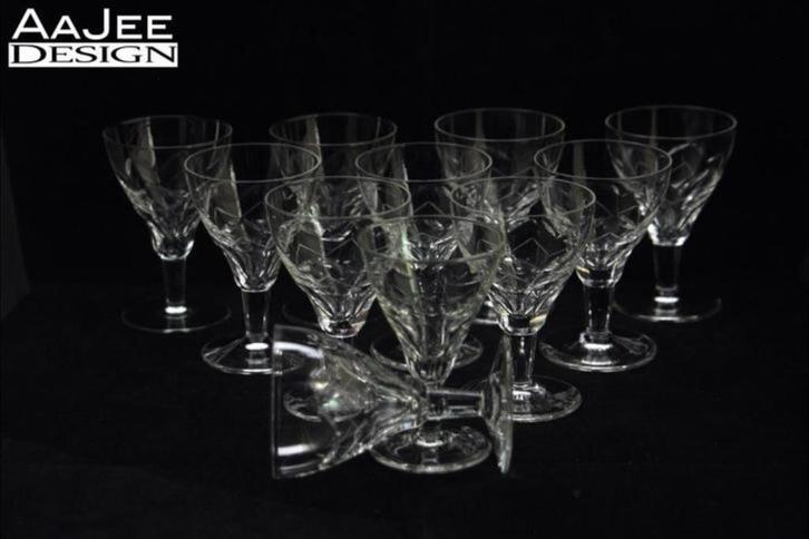 11 Kristalunie Maastricht – Bitterglas – Kristal - 1920 1930, Antiek en Kunst, Antiek | Glas en Kristal, Ophalen of Verzenden