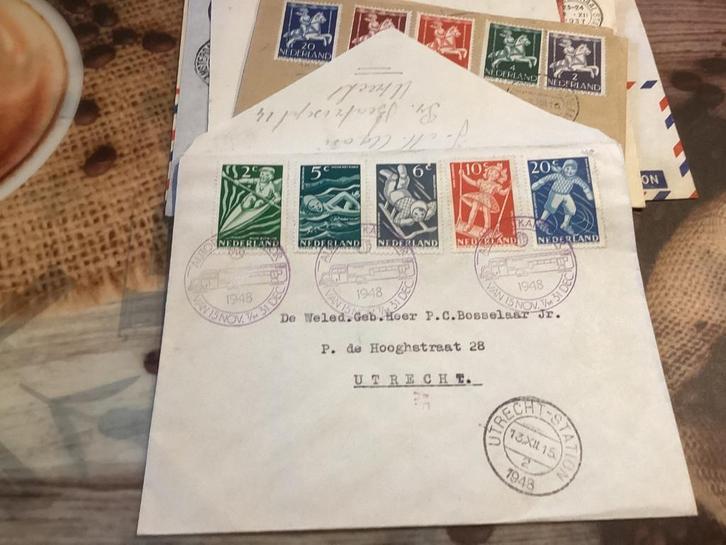 No3110 Auto-postkantoor Utrecht 13-12-1949 voorloper Heb ook, Postzegels en Munten, Postzegels | Eerstedagenveloppen, Beschreven