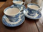 3 kop en schotels Tonquin van Alfred Meakin, Antiek en Kunst, Antiek | Servies los, Ophalen of Verzenden