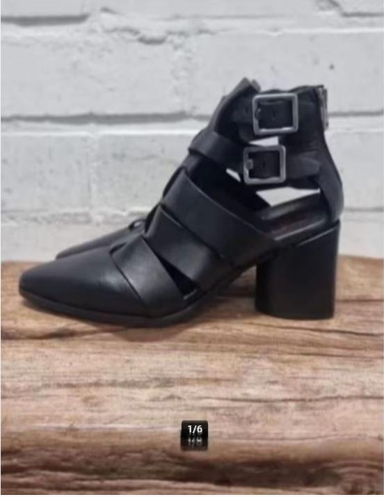 A.S.98 - Mooie leren pumps maat 39 - Nieuw €275 - Airstep, Kleding | Dames, Schoenen, Nieuw, Lage of Enkellaarzen, Zwart, Ophalen of Verzenden