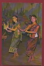 Laos - Danseressen in traditionele kleding - beschr., Verzamelen, Ophalen of Verzenden, Gelopen, Buiten Europa