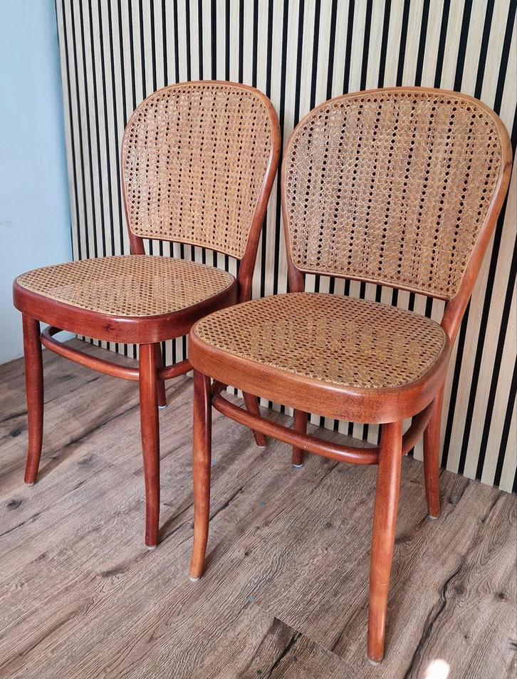 Thonet stoelen 3x, Huis en Inrichting, Stoelen, Gebruikt, Twee, Hout, Bruin, Ophalen