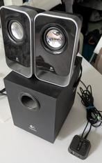Logitech LS21 2.1 Stereo Speaker System, Computers en Software, Pc speakers, Ophalen of Verzenden, Gebruikt, Audiokanaal 2.1, Logitech