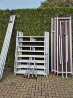 Layher aluminium rolsteiger steiger 8.2 werkhoogte, Doe-het-zelf en Verbouw, Steigers, Ophalen, Gebruikt, Rolsteiger of Kamersteiger