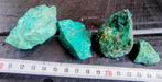 4x Ruwe Chrysocolla Namibië, Ophalen of Verzenden, Mineraal
