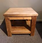 Massief teak houten salontafel / bijzettafel, Huis en Inrichting, Tafels | Salontafels, Ophalen, Gebruikt, 50 tot 100 cm, 50 tot 100 cm
